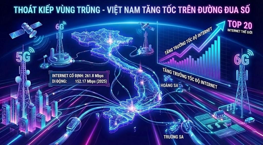 Hạ tầng cáp quang phủ sóng tại Việt Nam